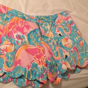 Lilly Pulitzer flamingo shorts
